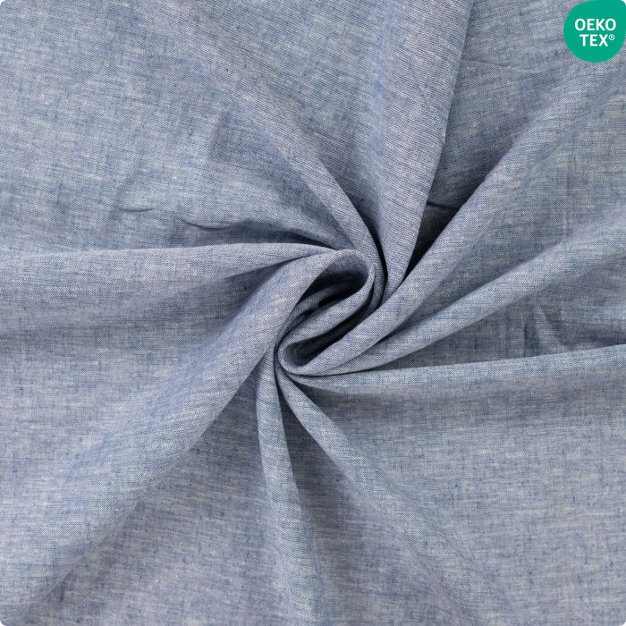 Linnenmengeling lichtblauw  - Qjutie & the Qjutest